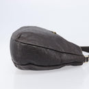 GUCCI GG Canvas Guccissima Shoulder Bag Leather Brown Gold 211933 Auth 204140V-3