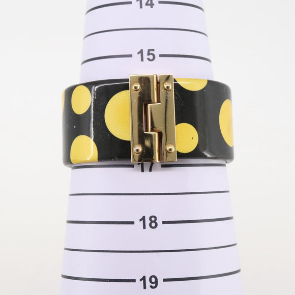 LOUIS VUITTON Vernis Infinity Dot Bracelet Yayoi Kusama Black LV Auth 204141V