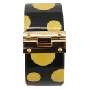 LOUIS VUITTON Vernis Infinity Dot Bracelet Yayoi Kusama Black LV Auth 204141V-2
