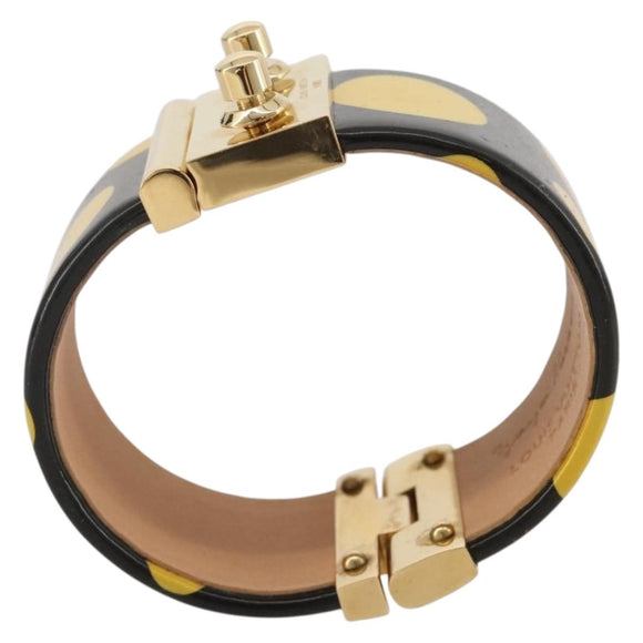 LOUIS VUITTON Vernis Infinity Dot Bracelet Yayoi Kusama Black LV Auth 204141V