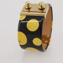 LOUIS VUITTON Vernis Infinity Dot Bracelet Yayoi Kusama Black LV Auth 204141V-5