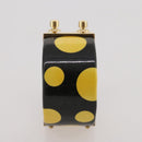 LOUIS VUITTON Vernis Infinity Dot Bracelet Yayoi Kusama Black LV Auth 204141V-6