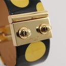 LOUIS VUITTON Vernis Infinity Dot Bracelet Yayoi Kusama Black LV Auth 204141V-7