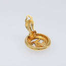 CHANEL Earring Metal Gold Tone CC Auth 204143V-10