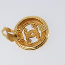 CHANEL Earring Metal Gold Tone CC Auth 204143V-12