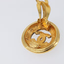 CHANEL Earring Metal Gold Tone CC Auth 204143V-13
