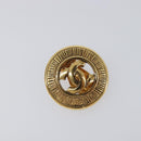 CHANEL Earring Metal Gold Tone CC Auth 204143V-2