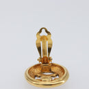 CHANEL Earring Metal Gold Tone CC Auth 204143V-5