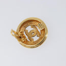CHANEL Earring Metal Gold Tone CC Auth 204143V-6