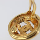 CHANEL Earring Metal Gold Tone CC Auth 204143V-7