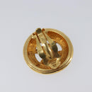 CHANEL Earring Metal Gold Tone CC Auth 204143V-9
