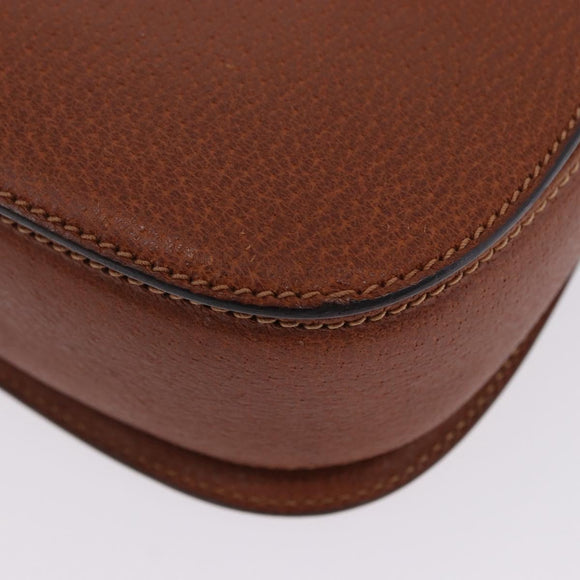 GUCCI Bamboo Hand Bag Leather Brown Gold 000 46 0188 Auth 204148V