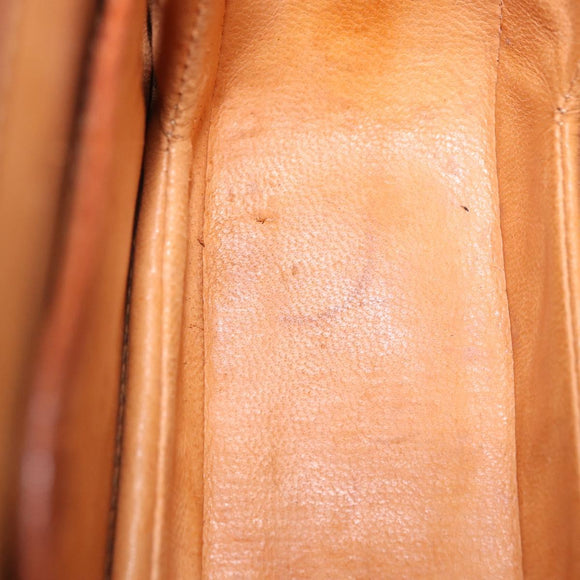 GUCCI Bamboo Hand Bag Leather Brown Gold 000 46 0188 Auth 204148V