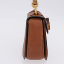 GUCCI Bamboo Hand Bag Leather Brown Gold 000 46 0188 Auth 204148V-5