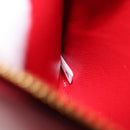 PRADA Chain Wallet Shoulder Bag Safiano leather Red Gold Auth 204149V-11