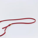 PRADA Chain Wallet Shoulder Bag Safiano leather Red Gold Auth 204149V-14