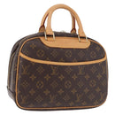 LOUIS VUITTON Monogram Trouville Hand Bag M42228 LV Auth 204150V-1