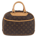 LOUIS VUITTON Monogram Trouville Hand Bag M42228 LV Auth 204150V-13