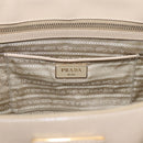 PRADA Galleria Hand Bag Saffiano 2way Beige Gold Auth 204152A-20