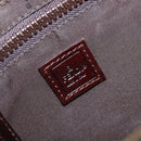 FENDI Zucca Canvas Hand Bag Black Brown Auth 204154-10