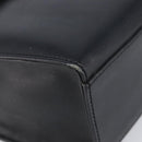 Christian Dior Hand Bag Leather 2way Black Gold Auth 204155-14