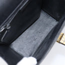 Christian Dior Hand Bag Leather 2way Black Gold Auth 204155-21