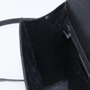 Christian Dior Hand Bag Leather 2way Black Gold Auth 204155-23