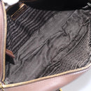 PRADA Galleria Hand Bag Saffiano leather Brown Gold Auth 204156A-22