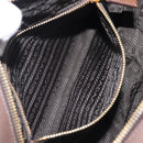PRADA Galleria Hand Bag Saffiano leather Brown Gold Auth 204156A-26