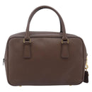 PRADA Galleria Hand Bag Saffiano leather Brown Gold Auth 204156A-3