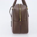 PRADA Galleria Hand Bag Saffiano leather Brown Gold Auth 204156A-5