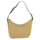 GUCCI GG Canvas Shoulder Bag Beige Gold 005 0813 Auth 204158-1