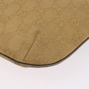 GUCCI GG Canvas Shoulder Bag Beige Gold 005 0813 Auth 204158-16