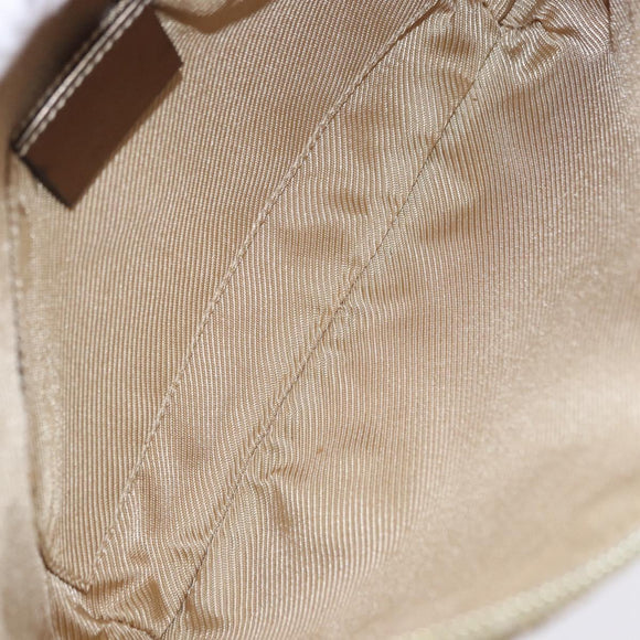 GUCCI GG Canvas Shoulder Bag Beige Gold 005 0813 Auth 204158