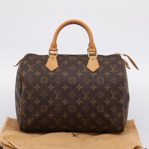 LOUIS VUITTON Monogram Speedy 30 Hand Bag M41526 LV Auth 204159V