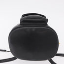 Christian Dior Backpack Leather Black Gold Auth 204161A-6