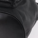 Christian Dior Backpack Leather Black Gold Auth 204161A-16
