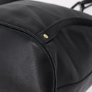 Christian Dior Backpack Leather Black Gold Auth 204161A-9