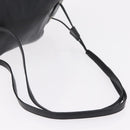 Christian Dior Backpack Leather Black Gold Auth 204161A-8