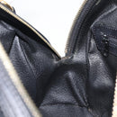 CELINE Macadam Canvas Hand Bag PVC Leather Black Gold Auth 204166V-20