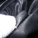 CELINE Macadam Canvas Hand Bag PVC Leather Black Gold Auth 204166V-23