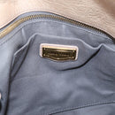 Miu Miu Hand Bag Vitellolux 2way Beige Gold Auth 204167V-21