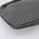 BOTTEGA VENETA INTRECCIATO Hobo Shoulder Bag Leather Gray Auth 204169V-17