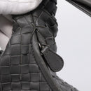 BOTTEGA VENETA INTRECCIATO Hobo Shoulder Bag Leather Gray Auth 204169V-18