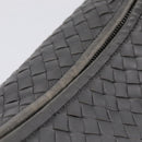 BOTTEGA VENETA INTRECCIATO Hobo Shoulder Bag Leather Gray Auth 204169V-9