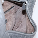 BOTTEGA VENETA INTRECCIATO Hobo Shoulder Bag Leather Gray Auth 204169V-20