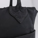 Chrome Hearts Tote Bag Leather Black Auth 204170V-10