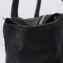 Chrome Hearts Tote Bag Leather Black Auth 204170V-12