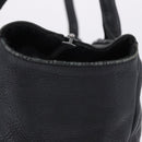 Chrome Hearts Tote Bag Leather Black Auth 204170V-15