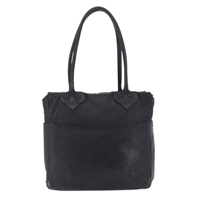 Chrome Hearts Tote Bag Leather Black Auth 204170V - 0